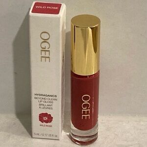 Ogee Beyond Clean Lip Gloss Wild Rose
Rich Rosy Pink 5ml Full Size BNIB